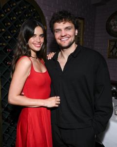 Sara Sampaio, Ray Nicholson at Reformation x Devon Lee Carlson Party at La Dolce Vita on March 28, 2025 in Los Angeles, California.