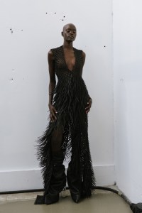 Backstage at Rick Owens Fall 2025 Ready-to-Wear Collection at Paris Fashion Week