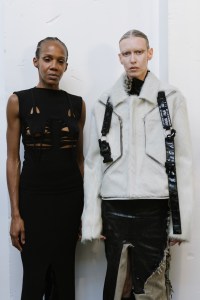 Backstage at Rick Owens Fall 2025 Ready-to-Wear Collection at Paris Fashion Week
