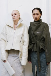 Backstage at Rick Owens Fall 2025 Ready-to-Wear Collection at Paris Fashion Week