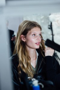 Backstage at Sacai Fall 2025 Ready-to-Wear Collection at Paris Fashion Week