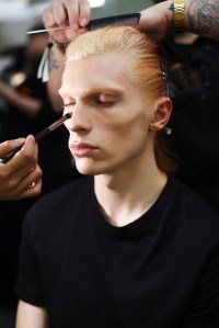 Backstage at Tom Ford Fall 2025 Ready-to-Wear Collection at Paris Fashion Week
