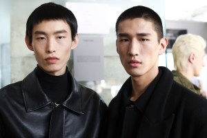 Backstage at Tom Ford Fall 2025 Ready-to-Wear Collection at Paris Fashion Week