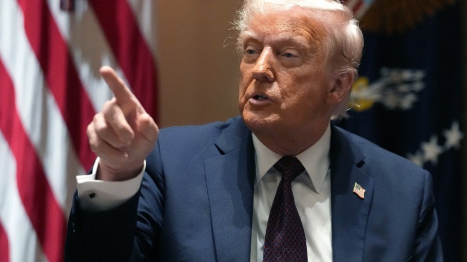 President Donald Trump at a Cabinet meeting on March 24.