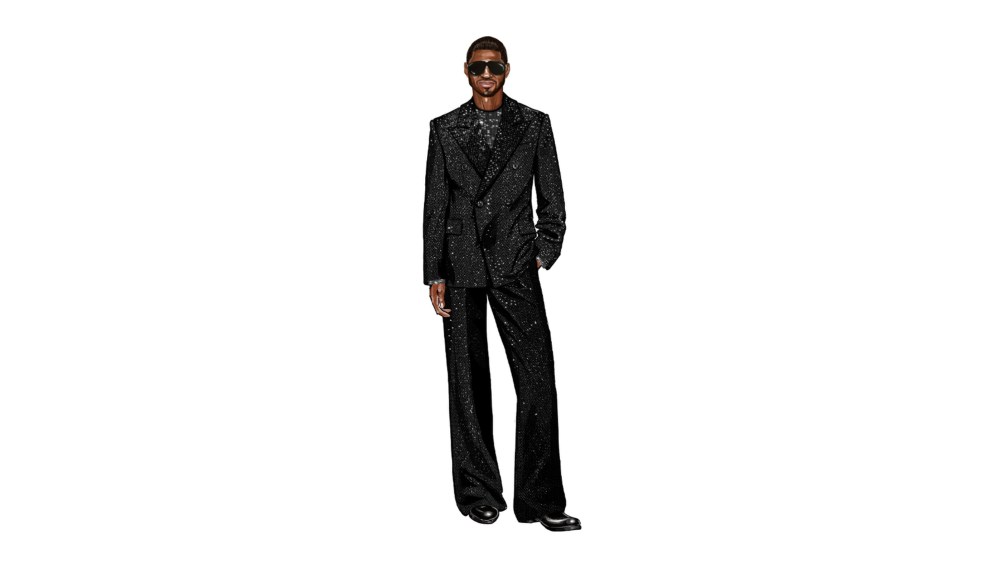 A look by Burberry for the upcoming Usher 2025 World Tour.