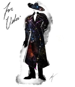 A look by Robert Wun for the upcoming Usher 2025 World Tour.