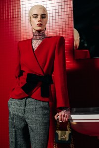 Backstage at Valentino Fall 2025 Ready-to-Wear Collection at Paris Fashion Week