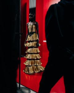 Backstage at Valentino Fall 2025 Ready-to-Wear Collection at Paris Fashion Week