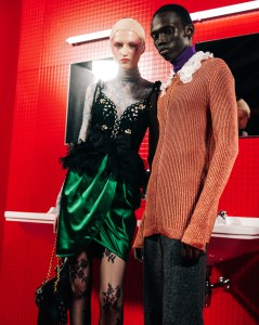 Backstage at Valentino Fall 2025 Ready-to-Wear Collection at Paris Fashion Week