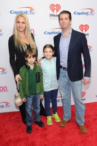 NEW YORK, NY - DECEMBER 11:  Donald Trump Jr., wife Vanessa Haydon, and children Kai Madison and Donald John III attend Z100's Jingle Ball 2015 at Madison Square Garden on December 11, 2015 in New York City.  (Photo by Craig Barritt/Getty Images for iHeartMedia)