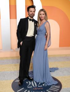 Sebastian Stan, Annabelle Wallis at the 2025 Vanity Fair Oscar Party Hosted By Radhika Jones held at Wallis Annenberg Center for the Performing Arts on March 02, 2025 in Beverly Hills, California.