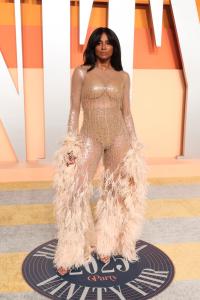 Ciara at the 2025 Vanity Fair Oscar Party Hosted By Radhika Jones held at Wallis Annenberg Center for the Performing Arts on March 02, 2025 in Beverly Hills, California.