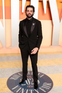 Noah Centineo at the 2025 Vanity Fair Oscar Party Hosted By Radhika Jones held at Wallis Annenberg Center for the Performing Arts on March 02, 2025 in Beverly Hills, California.