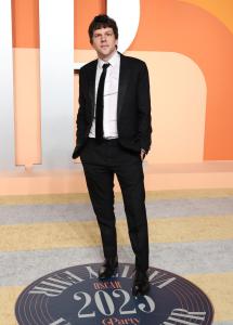 Jesse Eisenberg at the 2025 Vanity Fair Oscar Party Hosted By Radhika Jones held at Wallis Annenberg Center for the Performing Arts on March 02, 2025 in Beverly Hills, California.