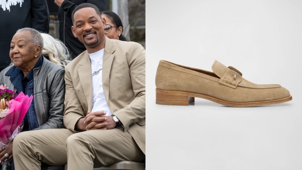 Caroline Bright Smith and actor/rapper Will Smith are seen during the Will Smith Way street renaming ceremony on March 26, 2025 in Philadelphia, Pennsylvania