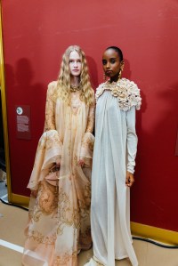 Backstage at Zimmermann Fall 2025 Ready-to-Wear Collection at Paris Fashion Week