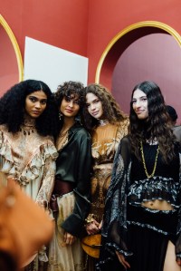 Backstage at Zimmermann Fall 2025 Ready-to-Wear Collection at Paris Fashion Week