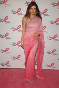 Actress Elizabeth Hurley attends the Breast Cancer Research Foundation's Hottest Pink Party at the Waldorf Astoria in New York City.