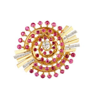 Platinum, yellow gold, rose gold, rubies, diamondsVan Cleef & Arpels Collection