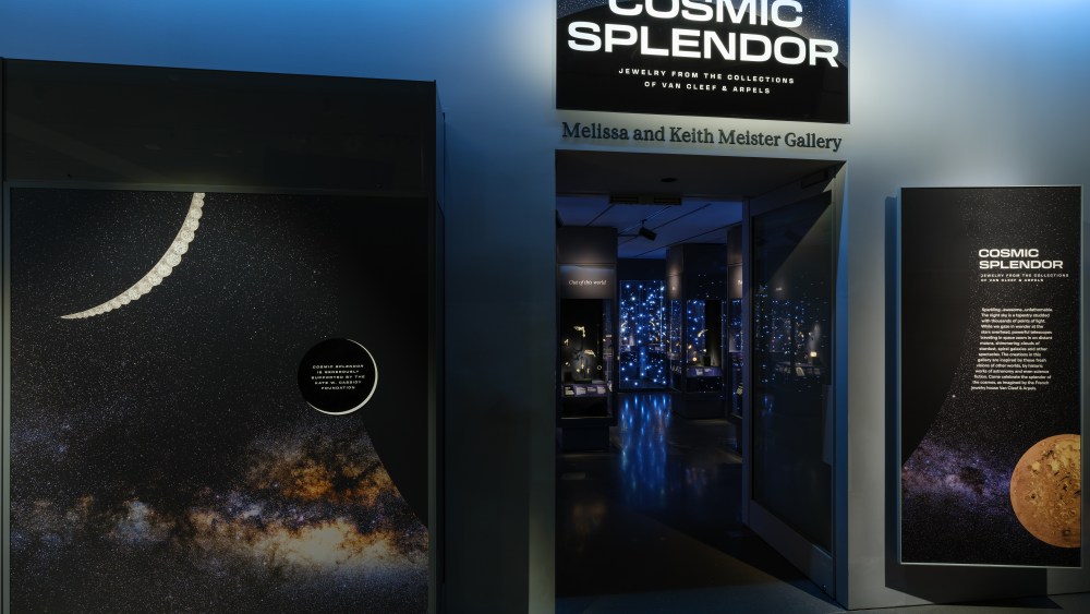 On view in the Melissa and Keith Meister Gallery beginning April 11, Cosmic Splendor will showcase more than 60 celestial and mythological jewelry creations that celebrate the wonders and mysteries of our universe.