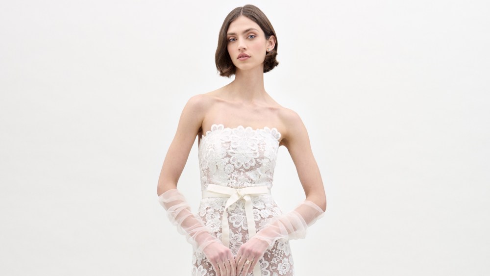 A look from Silvia Tcherassi's bridal collection.