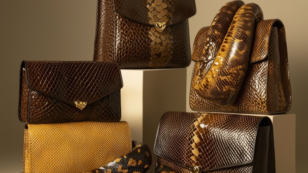 Python snake handbags.