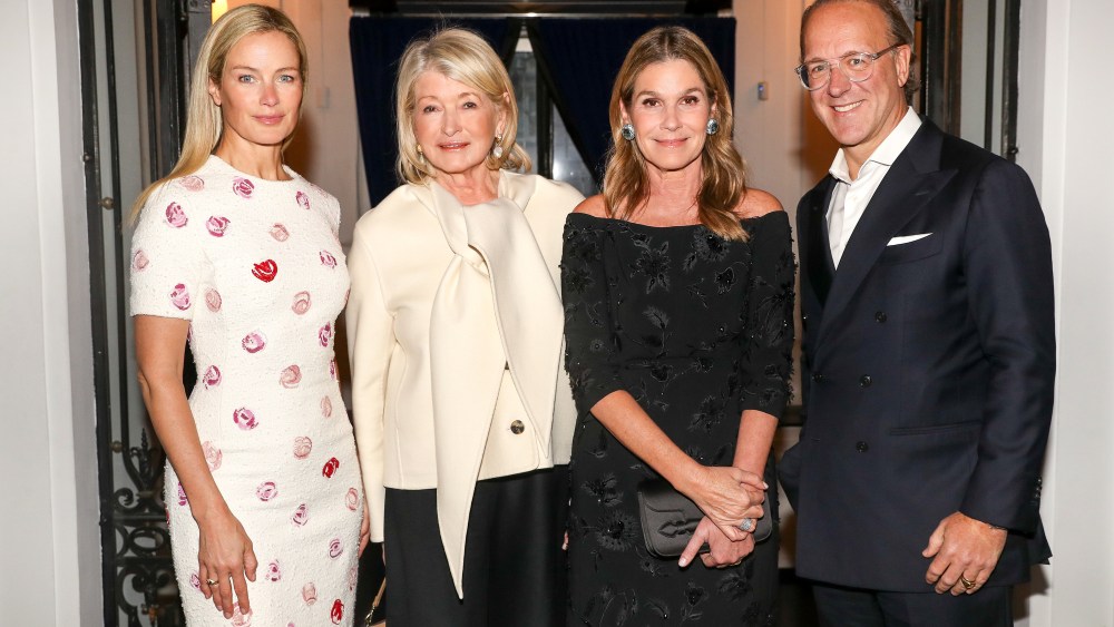 Carolyn Murphy, Martha Stewart, Aerin Lauder, and Stéphane de La Faverie