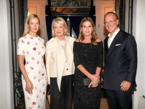Carolyn Murphy, Martha Stewart, Aerin Lauder, and Stéphane de La Faverie