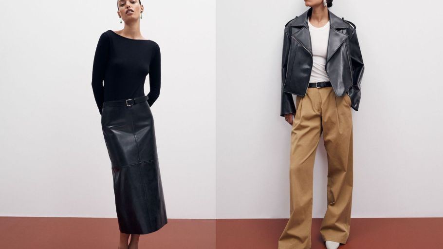 “As the Mirum came to fruition, achieving a luxurious hand feel was crucial," Elizabeth Giardina, Another Tomorrow's creative director, said. "When I thought about how to introduce this into our collection, my mind immediately went to the classic Moto jacket and a slim long pencil skirt: pieces that feel evergreen for any wardrobe.”