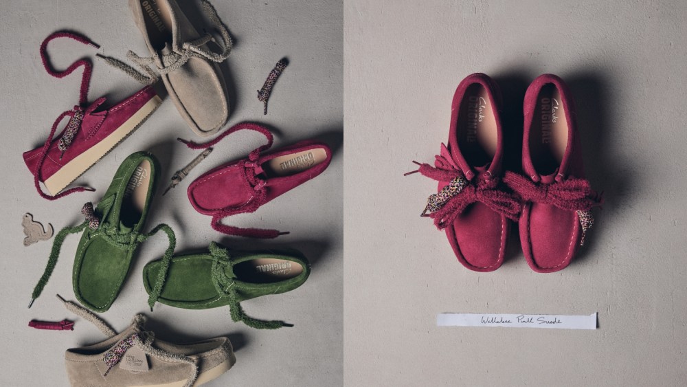 Shoes featured in the Clarks Originals Wallabee Day Pack.