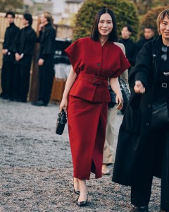 Miki Nakatani street style at Dior Pre-Fall 2025 in Kyoto