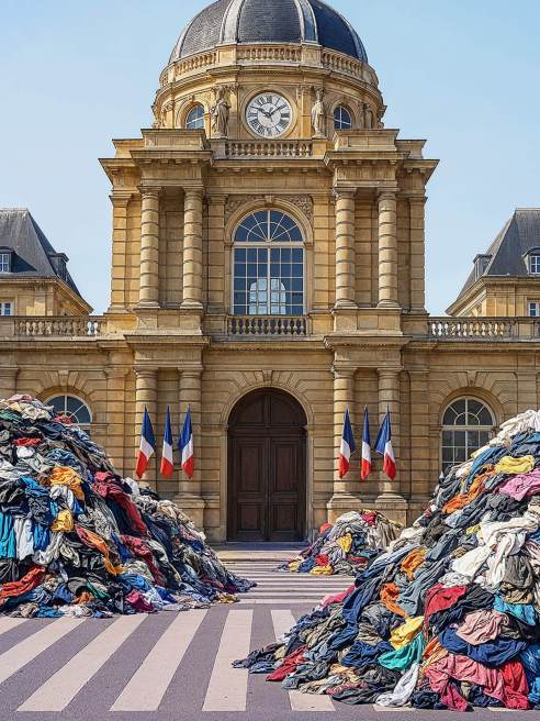 Vestiaire Collective campaign France anti-fast fasthion.