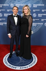 Jeff Koons, Justine Wheeler Koons at The 11th Breakthrough Prize Ceremony held at Barker Hanger on April 05, 2025 in Santa Monica, California.