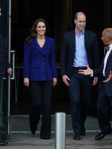 LONDON, ENGLAND - OCTOBER 13: Prince William, Prince of Wales and Catherine, Princess of Wales leave following a visit to the Copper Box Arena in the Queen Elizabeth Olympic Park, in east London, to take part in an event with Coach Core, which is celebrating its 10th anniversary. Picture date: Thursday October 13, 2022. (Photo by Yui Mok - WPA Pool/Getty Images)