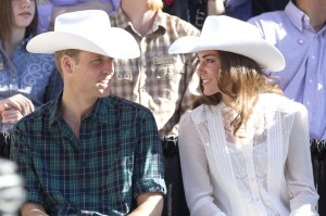 The Duke And Duchess Of Cambridge On Their Official Tour Of Canada.The Duke And Duchess Start, And Watch, The Calgary Stampede Parade, In Calgary, Alberta. . (Photo by Julian Parker/UK Press via Getty Images)