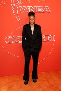 NEW YORK, NEW YORK - APRIL 14: Madison Scott arrives prior to the 2025 WNBA Draft at The Shed on April 14, 2025 in New York City. NOTE TO USER: User expressly acknowledges and agrees that, by downloading and or using this photograph, User is consenting to the terms and conditions of the Getty Images License Agreement. (Photo by Cindy Ord/Getty Images)