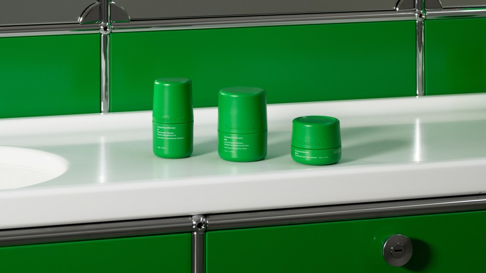 Humanrace products displayed at Capsule Plaza at Spazio Maiocchi in Milan.