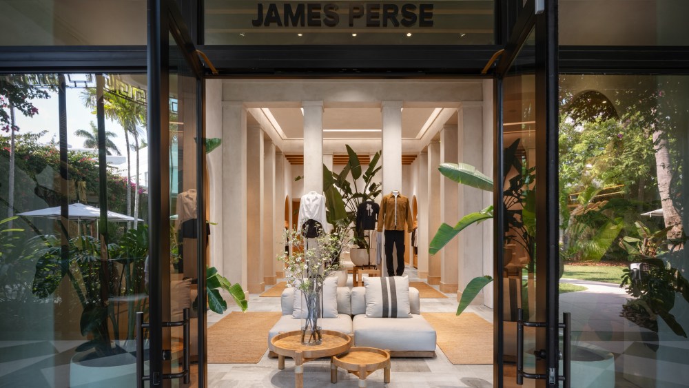 A look inside the new James Perse store in The Royal Poinciana Plaza in Palm Beach.