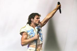 Benson Boone performs at the 2025 Coachella Valley Music And Arts Festival on April 11, 2025 in Indio, California.
