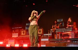 Lola Young at the 2025 Coachella Valley Music And Arts Festival on April 11, 2025 in Indio, California.