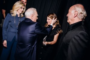 Martin Scorsese and Marisa Tomei