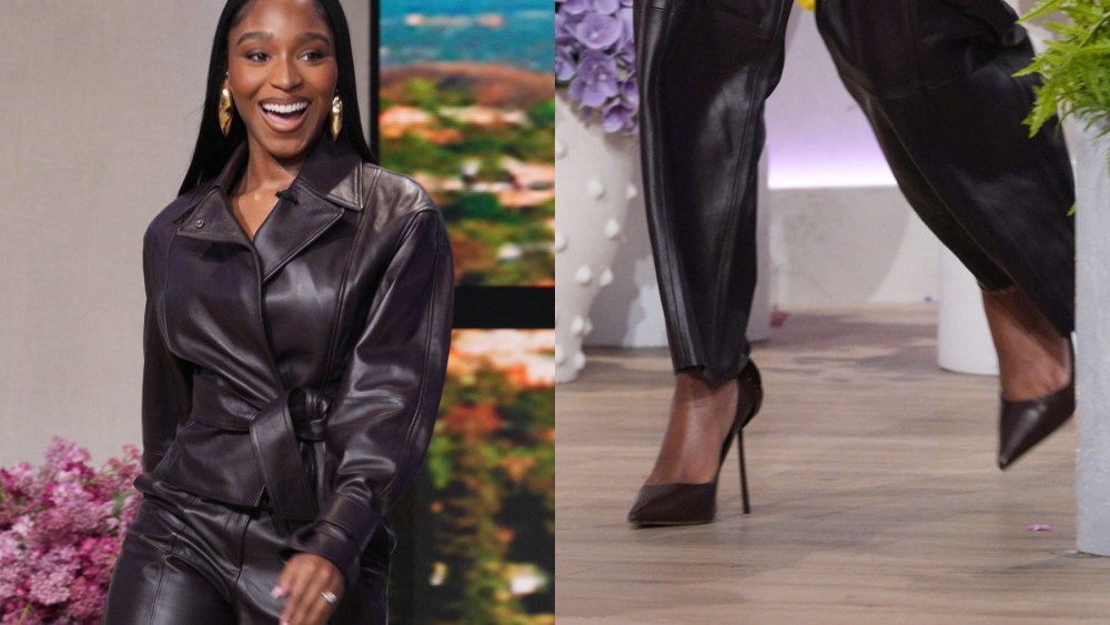 Normani wearing Le Silla pumps on "The Jennifer Hudson Show" episode which aired on April 4, 2025.