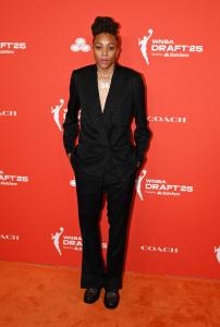 Madison Scott at The WNBA Draft 2025 held at The Shed on April 14, 2025 in New York, New York.