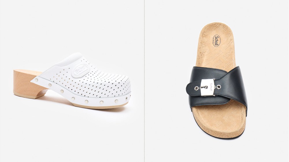 Balenciaga, Scholl, shoes, collaboration, summer, footwear, cork shoes