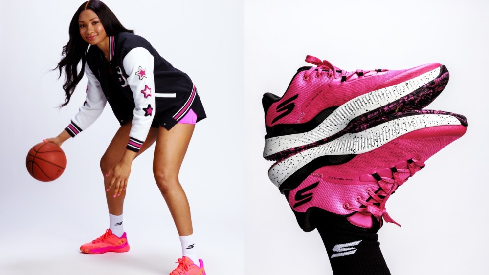 Kiki Iriafen; Skechers SKX Nexus basketball shoes.