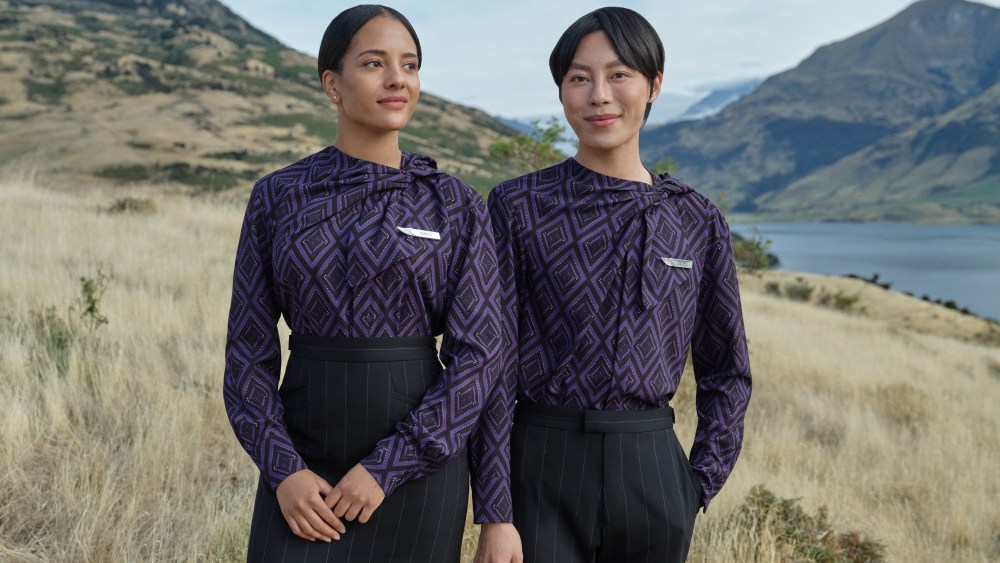 Some of the new uniforms from Air New Zealand, designed by Emilia Wickstead.
