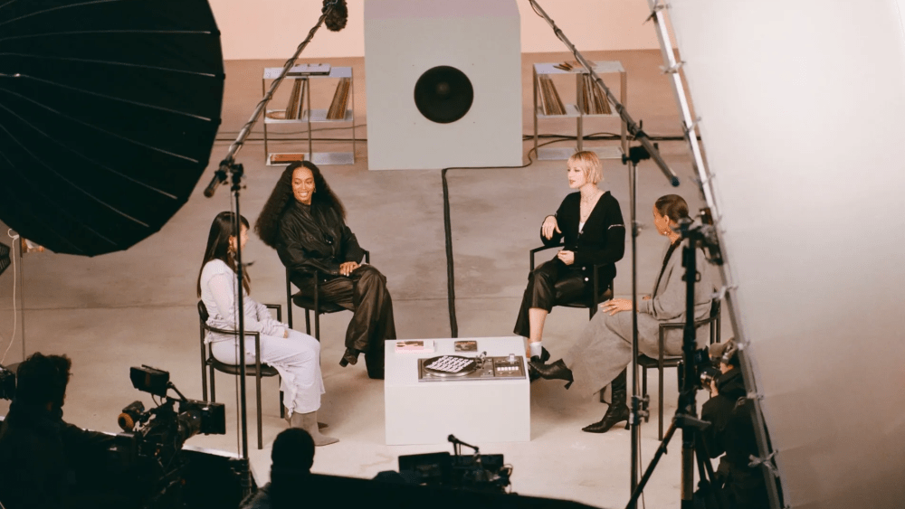 From the making-of Chanel’s “Taking a Chance in Music" video.