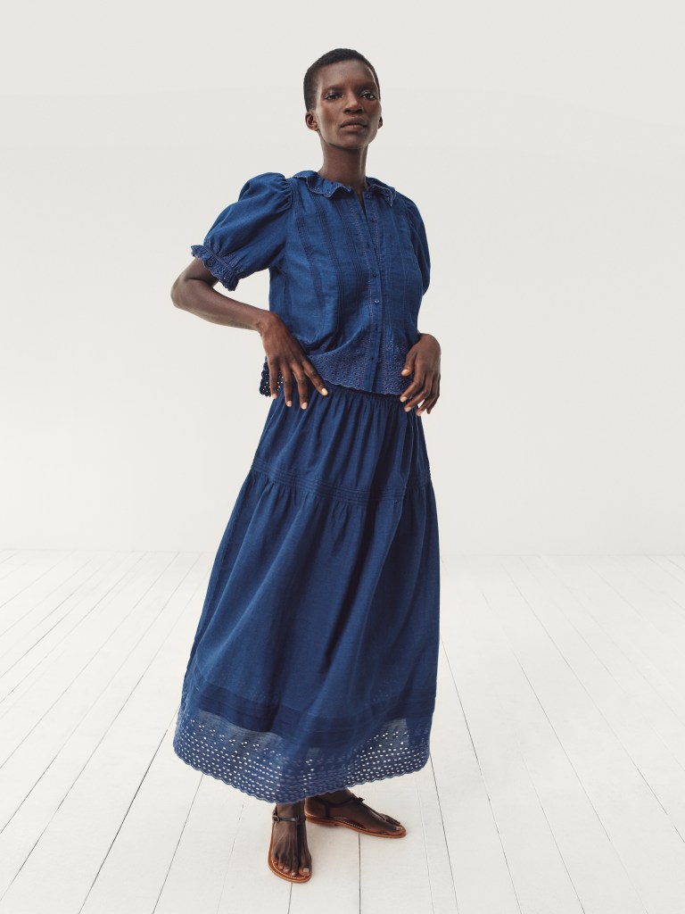 Model in an ad image from Gap x Doen