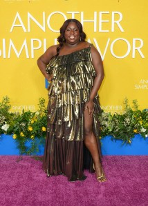 Alex Newell at the "Another Simple Favor" Premiere held at Jazz at Lincoln Center on April 27, 2025 in New York, New York.