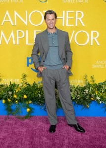 Andrew Rannells at the "Another Simple Favor" Premiere held at Jazz at Lincoln Center on April 27, 2025 in New York, New York.